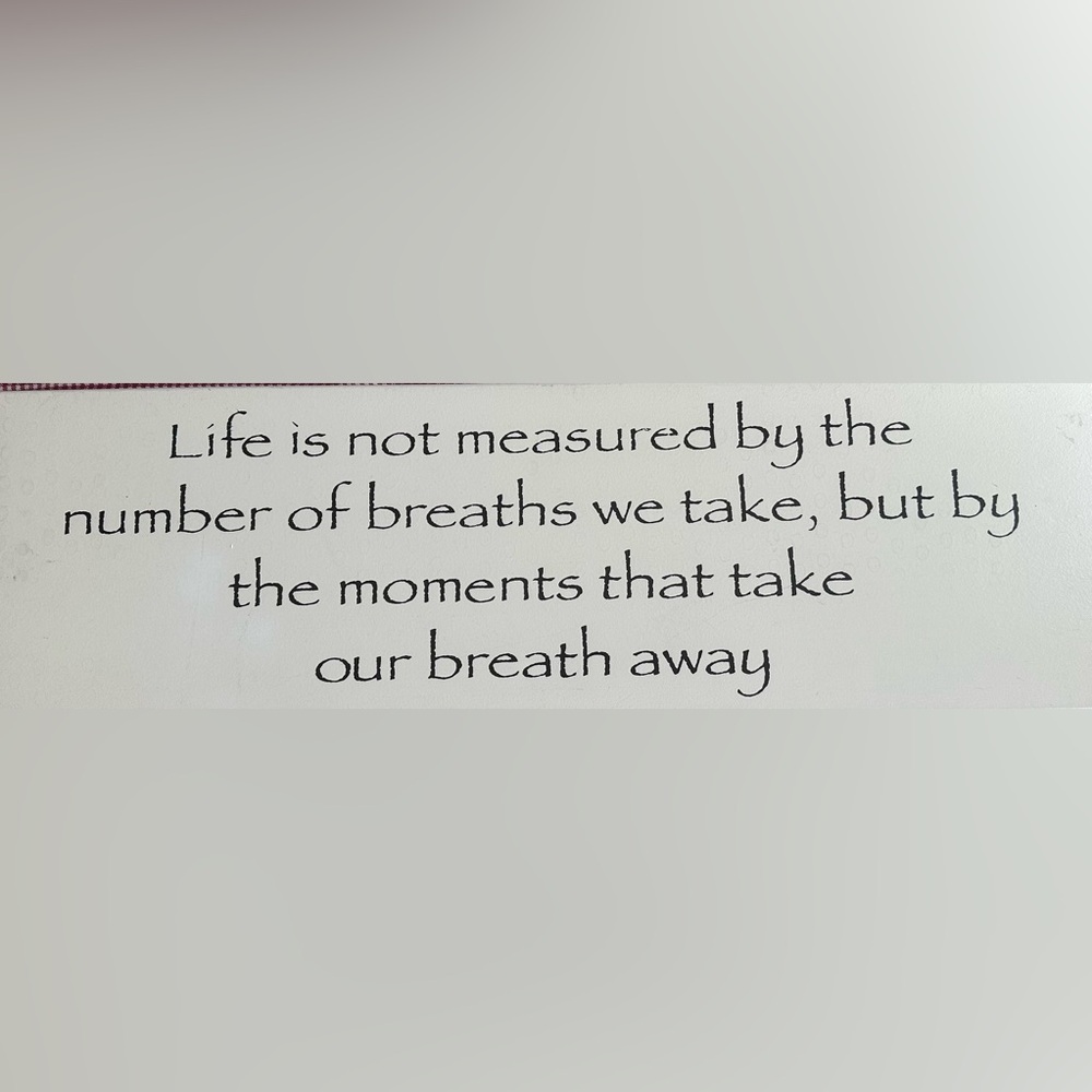 Wall plaque 2’x 7.75”